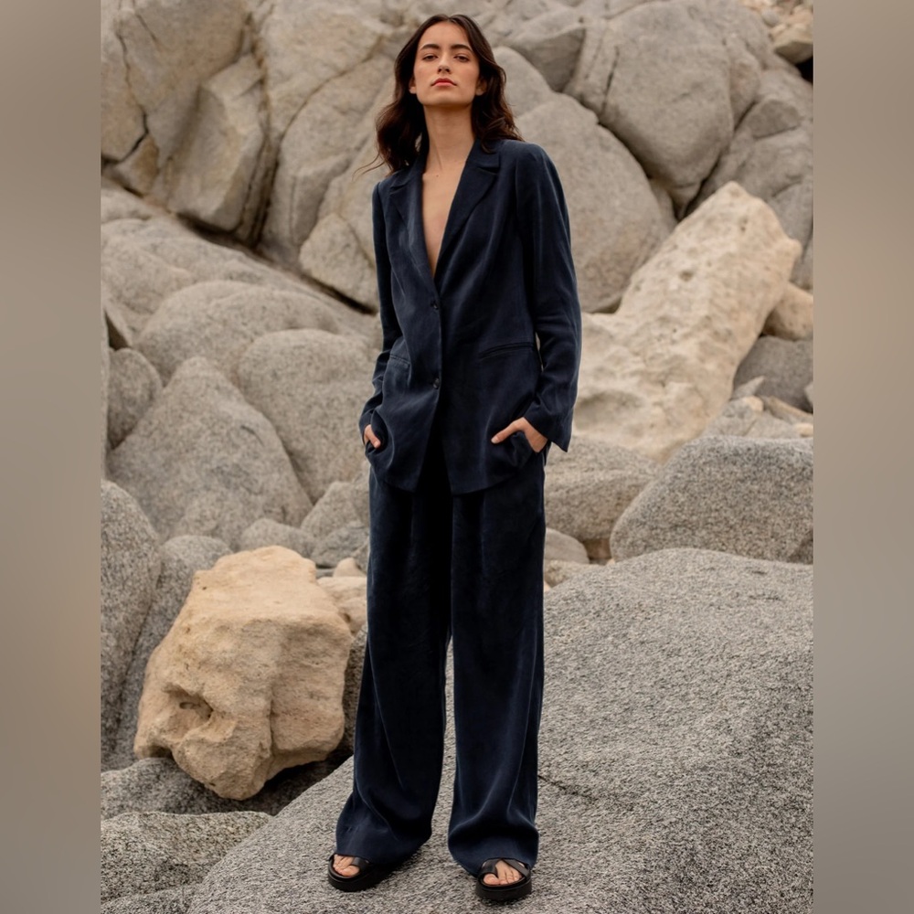 Aday Cupro Structured Work Trouser - image 2